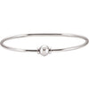 Sterling Silver Bracelet with 8 mm Ball - Siddiqui Jewelers