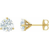 14K Yellow 1 CTW Natural Diamond Stud Earrings Siddiqui Jewelers