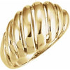 14K Yellow Dome Ring-Siddiqui Jewelers