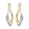 14K White 1/5 CTW Diamond Earring Jackets - Siddiqui Jewelers