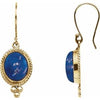 Lapis Cabochon Earrings - Siddiqui Jewelers