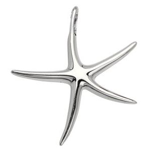 Sterling Silver Starfish Pendant-Siddiqui Jewelers