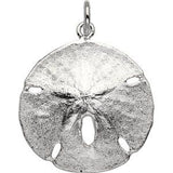 Sterling Silver Sand Dollar Pendant-Siddiqui Jewelers