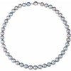 Sterling Silver Freshwater Cultured Gray Pearl 18" Strand - Siddiqui Jewelers