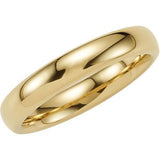 Tungsten 4.3 mm Band with Gold Immerse Plating Size 7 - Siddiqui Jewelers