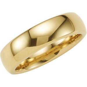 Tungsten 6.3 mm Band with Gold Immerse Plating Size 7 - Siddiqui Jewelers