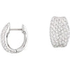 Pavé Hinged Earrings - Siddiqui Jewelers