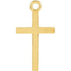 14K Yellow Cross Charm - Siddiqui Jewelers