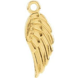 14K Yellow 19.7x5.5 mm Angel Wing Dangle-Siddiqui Jewelers