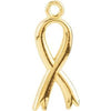 14K Yellow Breast Cancer Awareness Ribbon Charm - Siddiqui Jewelers