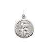 Sterling Silver 10.15x12 mm St. Francis of Assisi Medal - Siddiqui Jewelers