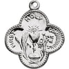 Sterling Silver 17.75 mm First Holy Communion Medal - Siddiqui Jewelers