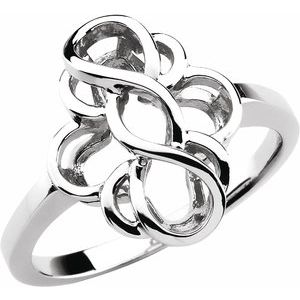 14K White Freeform Ring-Siddiqui Jewelers