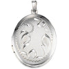 Sterling Silver Oval Shaped Locket - Siddiqui Jewelers