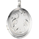 Sterling Silver Oval Shaped Locket - Siddiqui Jewelers