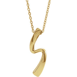 14K Yellow Freeform Necklace - Siddiqui Jewelers