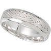 14K White 7 mm Woven-Design Band  Size 14 - Siddiqui Jewelers