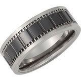 Tungsten 8.3 mm Grooved & Ridged Band Size 10.5 - Siddiqui Jewelers