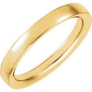 14K Yellow 4 mm Flat Inside Band Size 8 - Siddiqui Jewelers