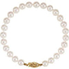 14K Yellow 6-6.5 mm Akoya Cultured Pearl 7" Bracelet - Siddiqui Jewelers