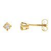 14K Yellow .06 CTW Diamond Earrings-Siddiqui Jewelers