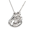 Sterling Silver 3 Child Family 18" Necklace - Siddiqui Jewelers