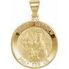 14K Yellow 18 mm Round Hollow St. Matthew Medal - Siddiqui Jewelers