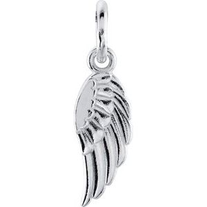 Sterling Silver Posh Mommy¬Æ Angel Wing Charm Siddiqui Jewelers