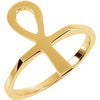 10K Yellow Ankh Ring - Siddiqui Jewelers