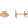 14K Rose Bumblebee Earrings Siddiqui Jewelers