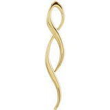 14K Yellow 45.7x8.3 mm Freeform Pendant - Siddiqui Jewelers