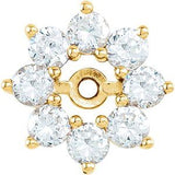 14K Yellow 3/4 CTW Diamond Earring Jackets - Siddiqui Jewelers