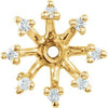 14K Yellow 1/6 CTW Diamond Earring Jackets with 6.6 mm ID - Siddiqui Jewelers