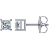 14K White 2 CTW Natural Diamond Earrings Siddiqui Jewelers