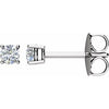 14K White 1/10 CTW Diamond Stud Single Earring-Siddiqui Jewelers