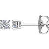 14K White 1/8 CTW Diamond Stud ingle Earring-Siddiqui Jewelers