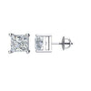 14K White 1/4 CTW Diamond Threaded Post Stud Earrings-Siddiqui Jewelers