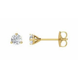 14K Yellow 1/4 CTW Diamond Stud Earrings  -Siddiqui Jewelers