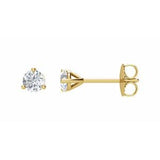 14K Yellow 1/4 CTW Natural Diamond Stud Earrings Siddiqui Jewelers