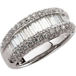 14K White 1 1/2 CTW Diamond Ring - Siddiqui Jewelers