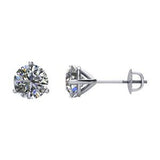 14K White 1/3 CTW Diamond Stud Earrings-Siddiqui Jewelers