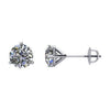 14K White 1/5 CTW Diamond Stud Earrings-Siddiqui Jewelers