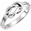Sterling Silver 6 mm Knot Ring - Siddiqui Jewelers