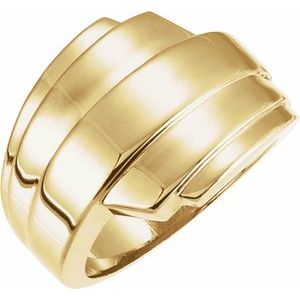 14K Yellow Layered Ring - Siddiqui Jewelers
