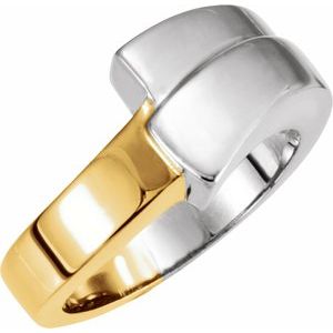 14K White/Yellow Fashion Ring - Siddiqui Jewelers