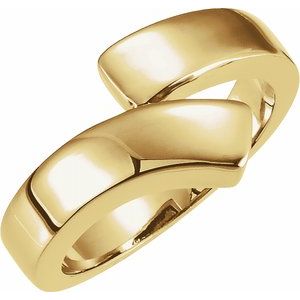 14K Yellow Bypass Ring - Siddiqui Jewelers