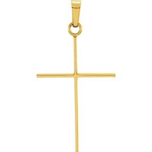 14KY 26x17 mm Cross Pendant-Siddiqui Jewelers