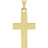 14K Yellow 18x12 mm Cross Pendant - Siddiqui Jewelers