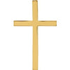 18K Yellow Cross Pendant - Siddiqui Jewelers