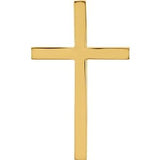 18K Yellow Cross Pendant - Siddiqui Jewelers